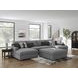 Bealton Salt and Pepper 4 Piece Sectional with Double Chaise