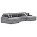 Bealton Salt and Pepper 4 Piece Sectional with Double Chaise