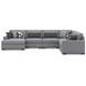 Bealton Salt and Pepper 6 Piece Sectional with LAF Chaise