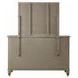 Americana Farmhouse Dusty Taupe and Black 9 Drawer Dresser with Mirror