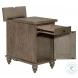 Heritage Rustic Haven Dusty Taupe Chairside Table