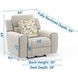 Micah Oatmeal Deep Seat Power Recliner