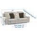 Micah Oatmeal 97" Deep Seat Power Reclining Sofa