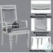 Maverick Fabric and Platinum Arm Chair Set of 2