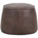 Mitchell Havana Dark Brown Upholstered Round Ottoman