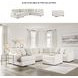 Chessington Ivory Oversized Accent Ottoman