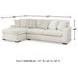 Chessington Ivory 2 Piece Sectional with LAF Chaise