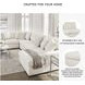 Chessington Ivory 4 Piece Sectional with RAF Chaise