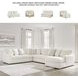 Chessington Ivory 4 Piece Sectional with RAF Chaise