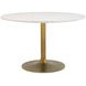 Ithaca White And Gold Dining Table