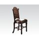 Vendome Brown Upholstered Counter Height Chair with Nailhead Trim Set of 2