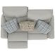 Chappy Linen Power Lay Flat Reclining Loveseat