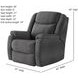 Hercules Bahari Smoke Power Recliner with USB Charging