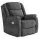 Hercules Bahari Smoke Power Recliner with USB Charging