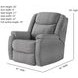 Hercules Bahari Platinum Power Recliner with USB Charging