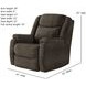 Hercules Bahari Brindle Power Recliner with USB Charging