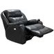Hercules Black Leather Power Recliner with USB Charging