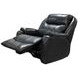 Hercules Black Leather Power Recliner with USB Charging