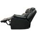 Hercules Black Leather Power Recliner with USB Charging
