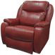 Hercules Crimson Leather Power Recliner with USB Charging