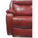 Hercules Crimson Leather Power Recliner with USB Charging
