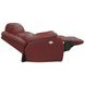 Hercules Crimson Leather Power Recliner with USB Charging