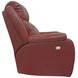 Hercules Crimson Leather Power Recliner with USB Charging