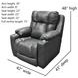 Challenger Graystone Power Recliner with USB Charging