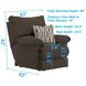 Lenny Chocolate Power Lay Flat Recliner