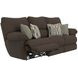 Lenny Chocolate 90" Power Lay Flat Reclining Sofa