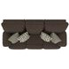 Lenny Chocolate 90" Power Lay Flat Reclining Sofa