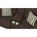 Lenny Chocolate Power Lay Flat Reclining Console Loveseat