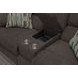 Lenny Chocolate Power Lay Flat Reclining Console Loveseat