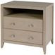 Dana Antique Taupe 2 Drawers Nightstand
