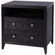 Dana Antique Coffee 2 Drawers Nightstand with Top Shelf