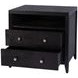 Dana Antique Coffee 2 Drawers Nightstand with Top Shelf