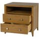Dana Natural 2 Drawers Nightstand with Top Shelf