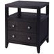 Dana Antique Coffee 2 Drawers Nightstand