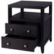 Dana Antique Coffee 2 Drawers Nightstand