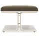 Balance Beam Pewter Upholstered Bed Bench