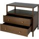Mendel Walnut 2 Drawers Nightstand