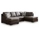Helson Fossil 2 Piece Modular Sectional with LAF Sofa Chaise