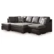 Helson Fossil 2 Piece Modular Sectional with RAF Sofa Chaise