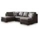 Helson Fossil 2 Piece Modular Sectional with RAF Sofa Chaise