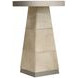 Horizon Brown Round Travertine Top Spot Table