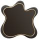 Melange Black and Gold Free Form End Table