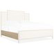 Melange Beige Upholstered Queen Panel Bed