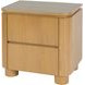 Genoa Light Oak 2 Drawers Nightstand