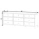 Nora White 9 Drawers Dresser