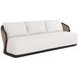 Bora Louis Cream Performance Fabric 97" Outdoor Sofa
